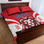 Custom Norway Football Quilt Bed Set Red Lion Football 2024 - Wonder Print Shop