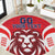 Custom Norway Football Round Carpet Red Lion Football 2024