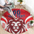 Custom Norway Football Round Carpet Red Lion Football 2024