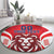 Custom Norway Football Round Carpet Red Lion Football 2024