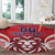 Custom Norway Football Round Carpet Red Lion Football 2024