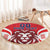 Custom Norway Football Round Carpet Red Lion Football 2024