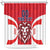 Custom Norway Football Shower Curtain Red Lion Football 2024