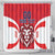 Custom Norway Football Shower Curtain Red Lion Football 2024