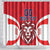 Custom Norway Football Shower Curtain Red Lion Football 2024