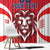 Custom Norway Football Window Curtain Red Lion Football 2024 - Wonder Print Shop