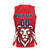 Custom Norway Football Women Sleeveless Polo Shirt Red Lion Football 2024 - Wonder Print Shop