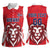 Custom Norway Football Women Sleeveless Polo Shirt Red Lion Football 2024 - Wonder Print Shop