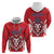 Custom Norway Football Zip Hoodie Red Lion Football 2024 - Wonder Print Shop