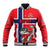 Custom Norway Hockey Baseball Jacket The Polar Bears Hockey - Wonder Print Shop