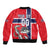 Custom Norway Hockey Bomber Jacket The Polar Bears Hockey - Wonder Print Shop