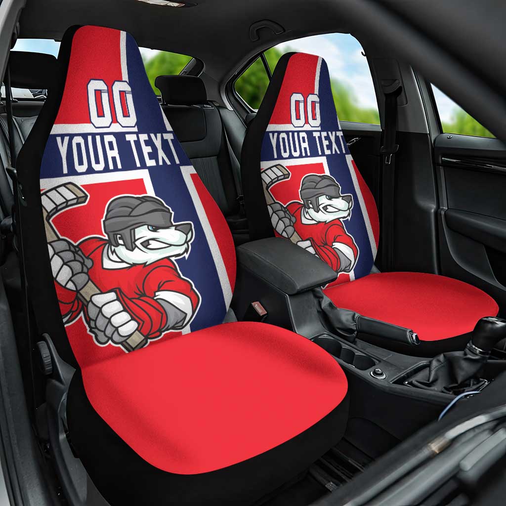 Custom Norway Hockey Car Seat Cover The Polar Bears Hockey - Wonder Print Shop