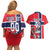 Custom Norway Hockey Couples Matching Off Shoulder Short Dress and Hawaiian Shirt The Polar Bears Hockey - Wonder Print Shop