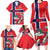 Custom Norway Hockey Family Matching Long Sleeve Bodycon Dress and Hawaiian Shirt The Polar Bears Hockey - Wonder Print Shop