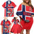 Custom Norway Hockey Family Matching Off Shoulder Short Dress and Hawaiian Shirt The Polar Bears Hockey - Wonder Print Shop