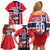 Custom Norway Hockey Family Matching Off Shoulder Short Dress and Hawaiian Shirt The Polar Bears Hockey - Wonder Print Shop