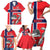 Custom Norway Hockey Family Matching Short Sleeve Bodycon Dress and Hawaiian Shirt The Polar Bears Hockey - Wonder Print Shop