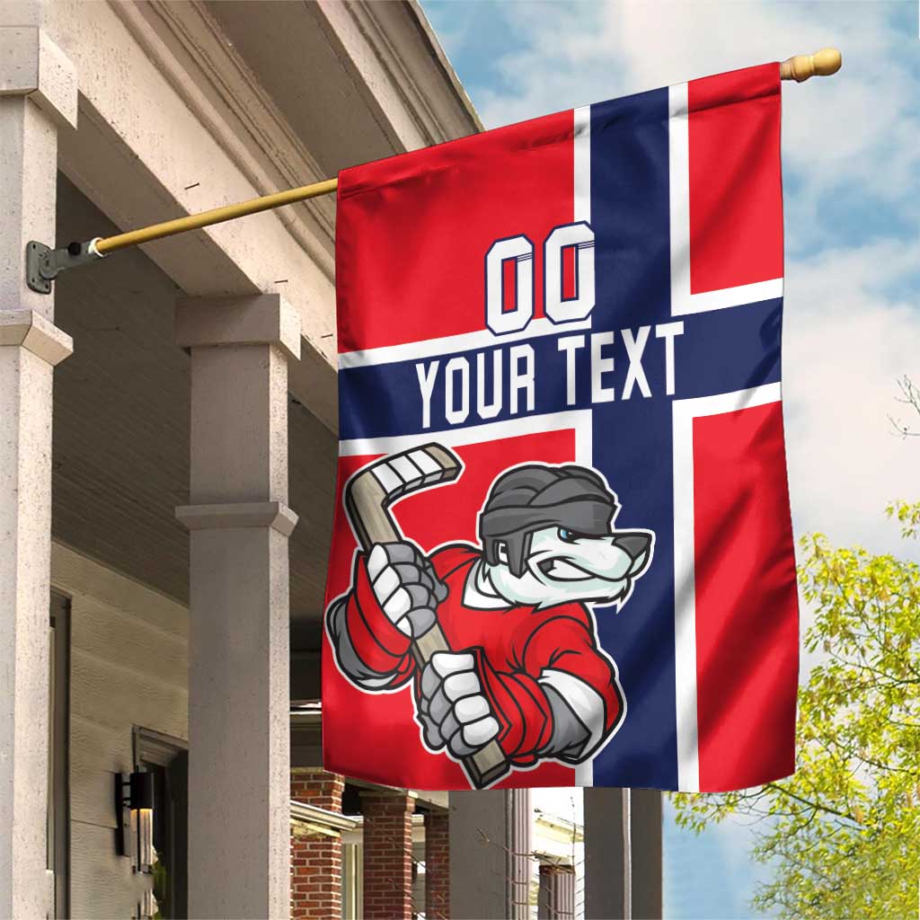 Custom Norway Hockey Garden Flag The Polar Bears Hockey - Wonder Print Shop