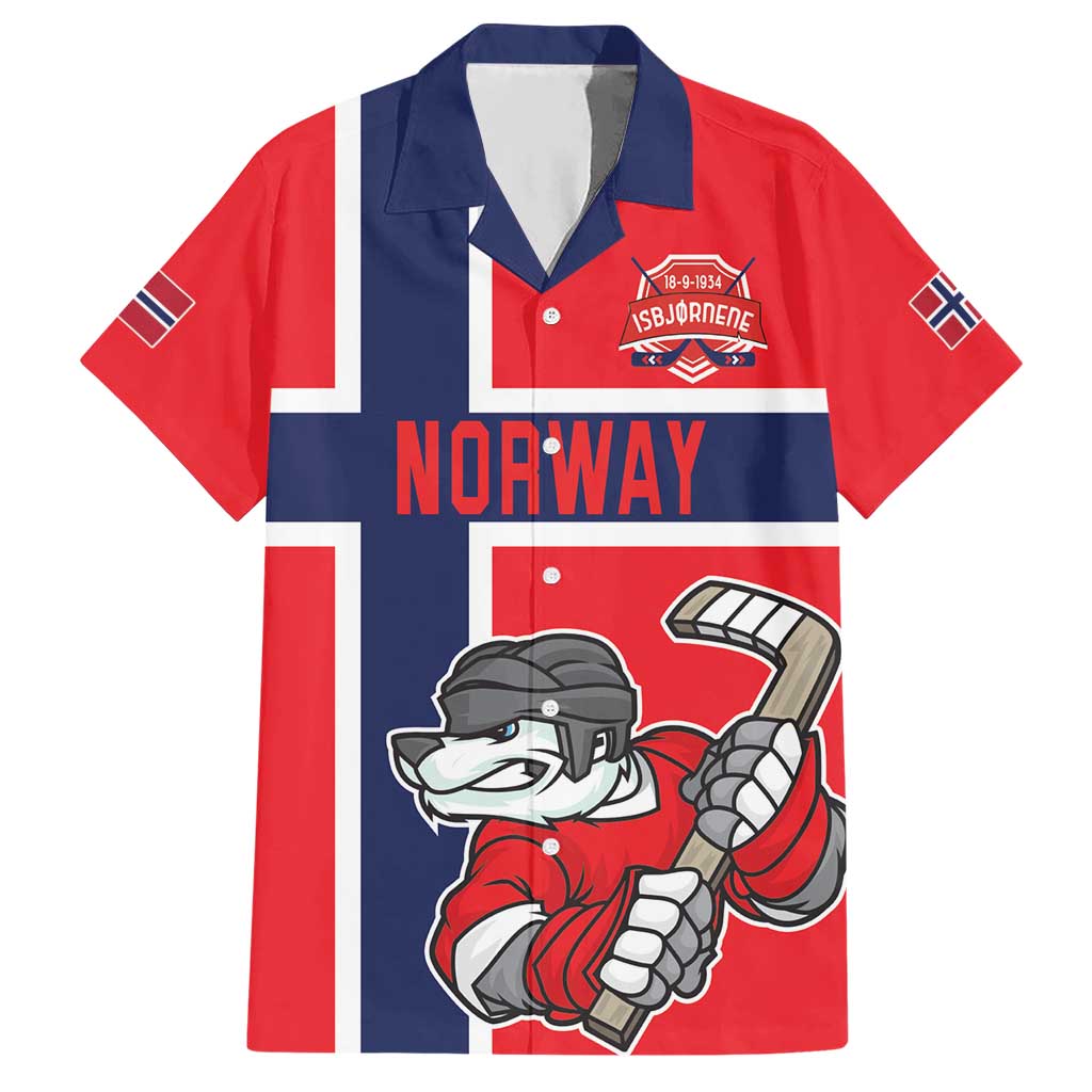 Custom Norway Hockey Hawaiian Shirt The Polar Bears Hockey - Wonder Print Shop