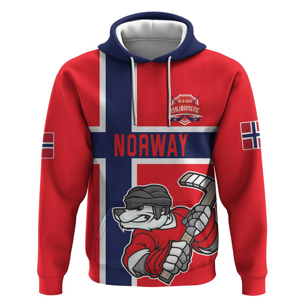 Custom Norway Hockey Hoodie The Polar Bears Hockey - Wonder Print Shop