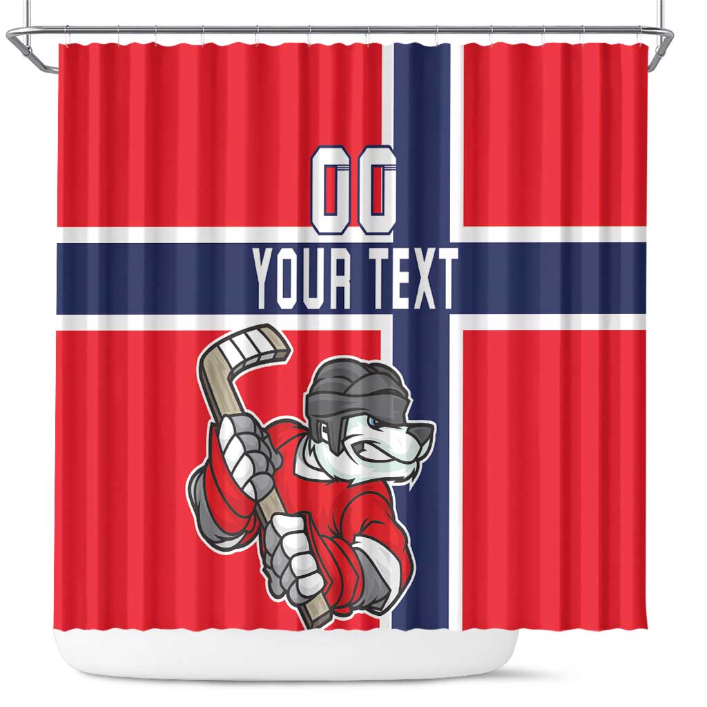 Custom Norway Hockey Shower Curtain The Polar Bears Hockey