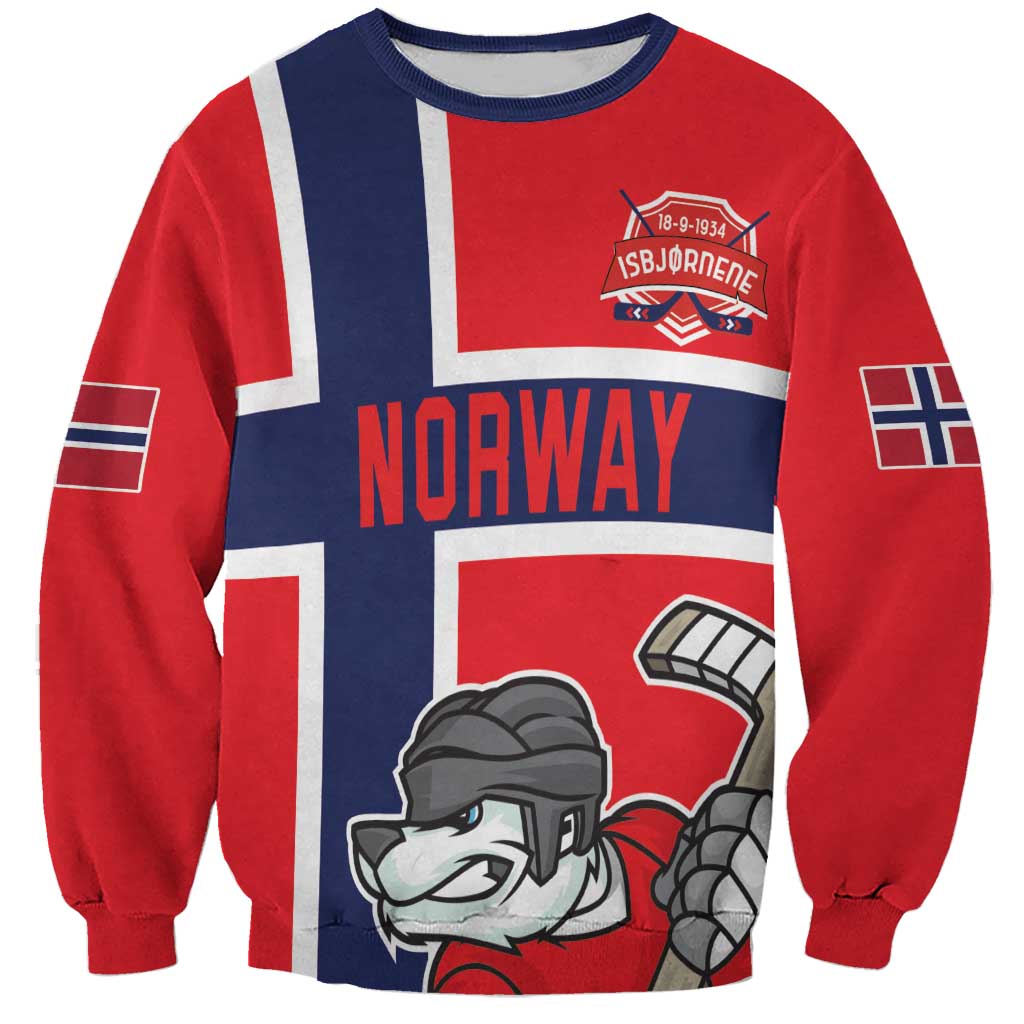 Custom Norway Hockey Sweatshirt The Polar Bears Hockey