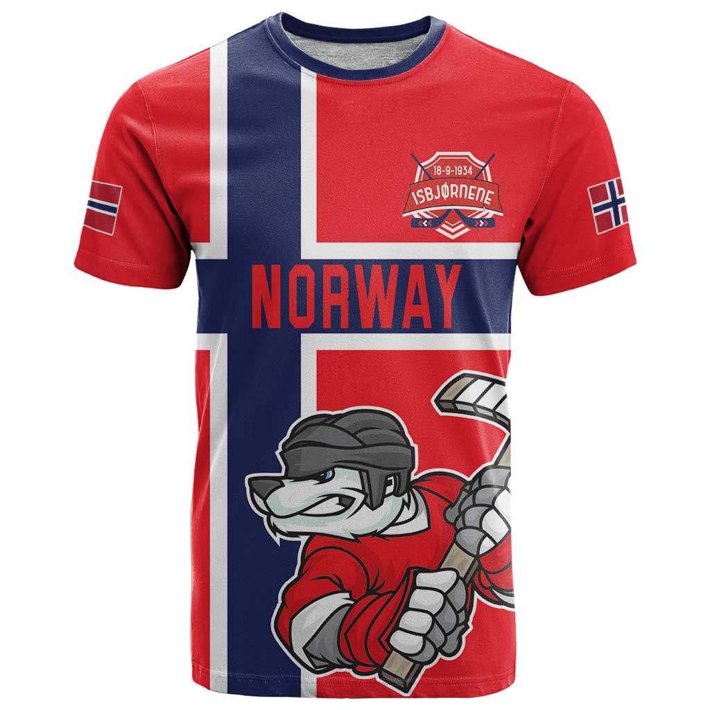 Custom Norway Hockey T Shirt The Polar Bears Hockey