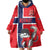 Custom Norway Hockey Wearable Blanket Hoodie The Polar Bears Hockey