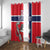 Custom Norway Hockey Window Curtain The Polar Bears Hockey