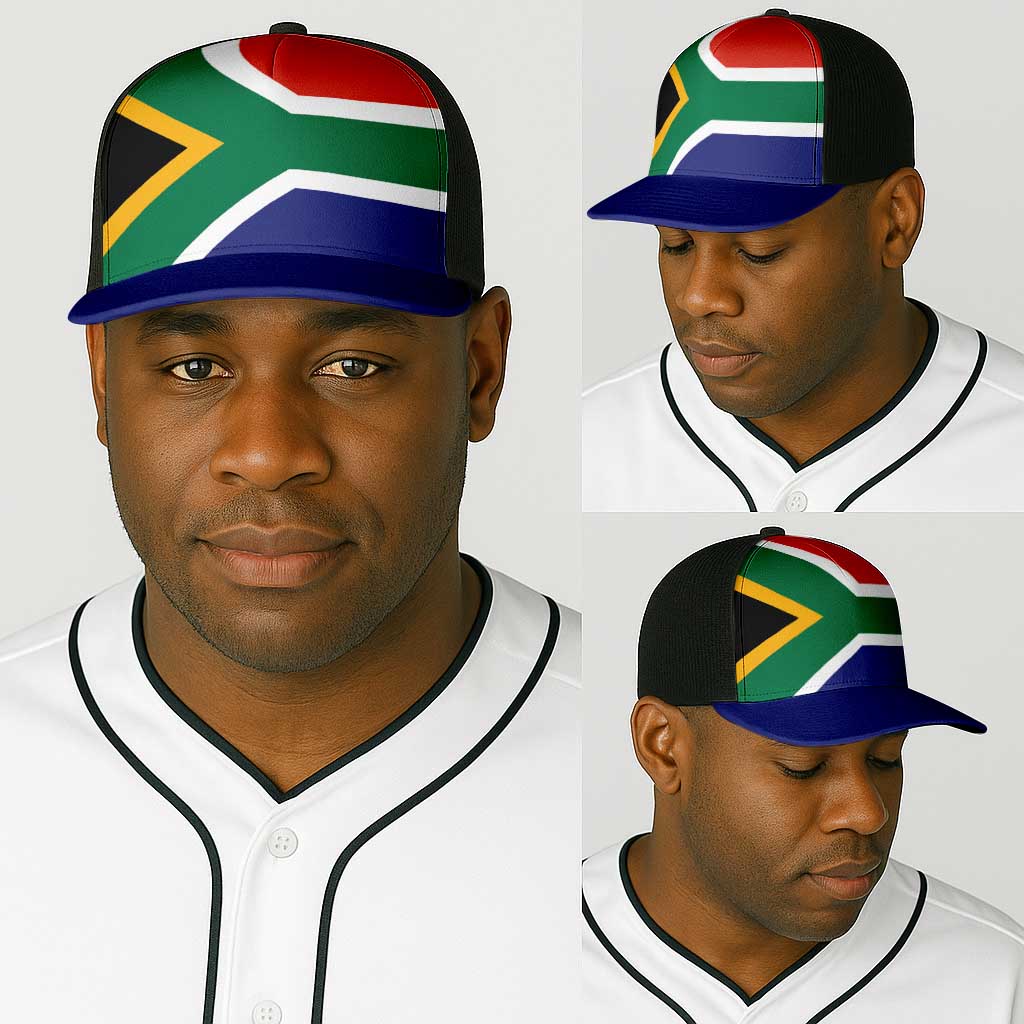 South Africa Baseball Net Cap Flag Color Inspiration - Wonder Print Shop