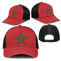 Morocco Baseball Net Cap Flag Color Inspiration - Wonder Print Shop