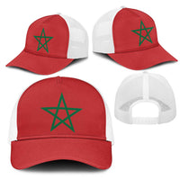 Morocco Baseball Net Cap Flag Color Inspiration - Wonder Print Shop