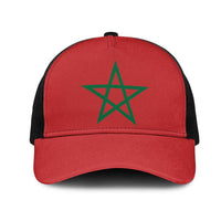 Morocco Mesh Trucker Cap Flag Color Inspiration - Wonder Print Shop