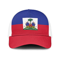 Haiti Baseball Net Cap Flag Color Inspiration - Wonder Print Shop