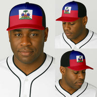 Haiti Baseball Net Cap Flag Color Inspiration - Wonder Print Shop