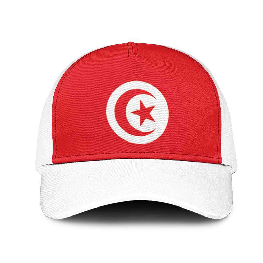 Tunisia Baseball Net Cap Flag Color Inspiration - Wonder Print Shop