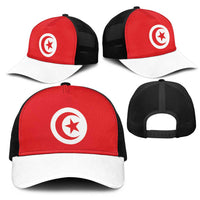 Tunisia Baseball Net Cap Flag Color Inspiration - Wonder Print Shop