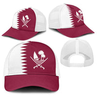 Qatar Baseball Net Cap Flag Color Inspiration - Wonder Print Shop