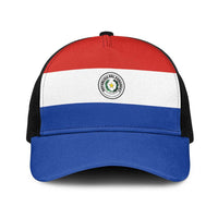 Paraguay Baseball Net Cap Flag Color Inspiration - Wonder Print Shop