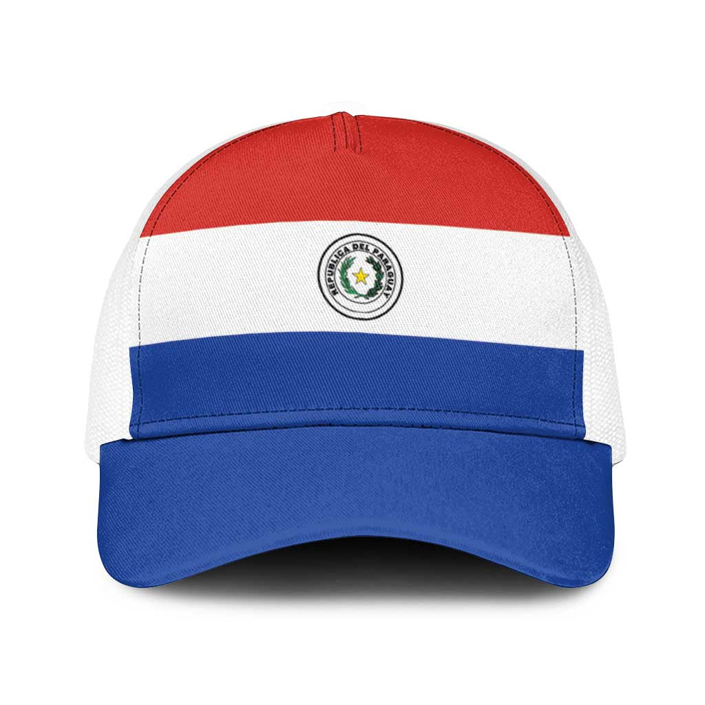 Paraguay Baseball Net Cap Flag Color Inspiration - Wonder Print Shop