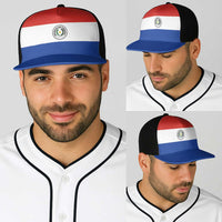 Paraguay Baseball Net Cap Flag Color Inspiration - Wonder Print Shop