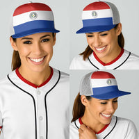 Paraguay Baseball Net Cap Flag Color Inspiration - Wonder Print Shop