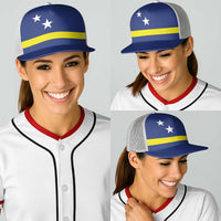 Curacao Baseball Net Cap Flag Color Inspiration - Wonder Print Shop