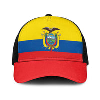 Ecuador Baseball Net Cap Flag Color Inspiration - Wonder Print Shop