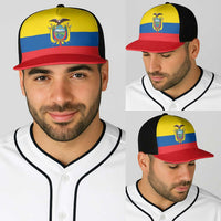 Ecuador Baseball Net Cap Flag Color Inspiration - Wonder Print Shop