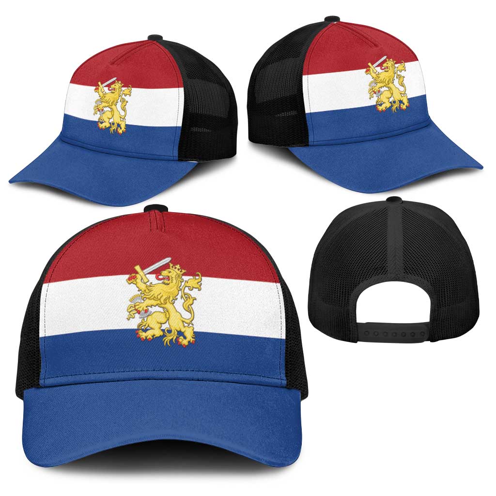 Netherlands Baseball Net Cap Flag Color Inspiration - Wonder Print Shop
