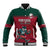 Custom Portugal Rugby Baseball Jacket Go Os Lobos Wolves Mascot