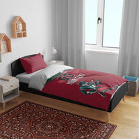 Custom Portugal Rugby Bedding Set Go Os Lobos Wolves Mascot