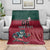 Custom Portugal Rugby Blanket Go Os Lobos Wolves Mascot