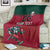 Custom Portugal Rugby Blanket Go Os Lobos Wolves Mascot